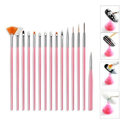 SET DE 15 PINCELES NAIL ART NAEZ 