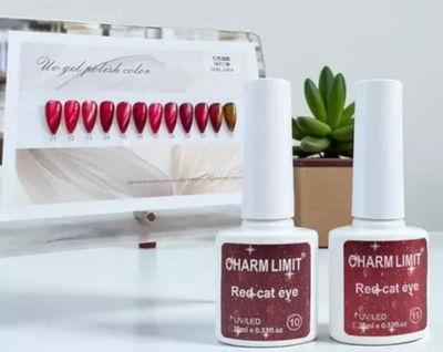 Esmalte Cat eye red charm limit