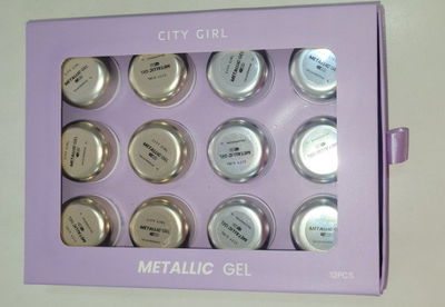 Gel painting dorado plateado