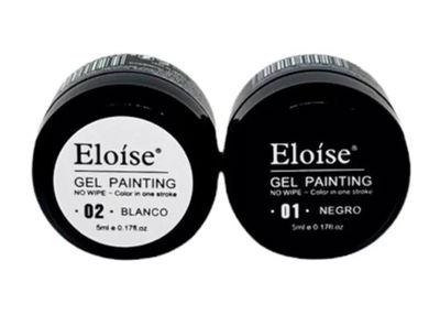Gel painting negro/ blanco eloise