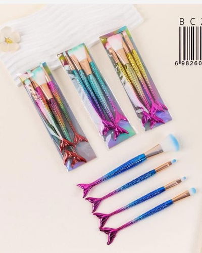 Set brochas cola sirena x4