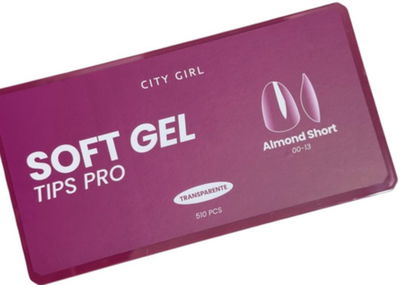 Tips pro almendra corto City Girl x 510 un.