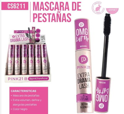Mascara Extra Drama Lash Pink 21