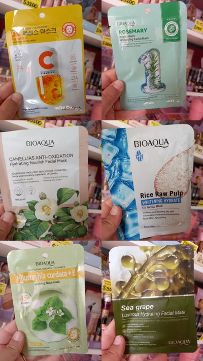 Mascarilla facial Bioaqua varias presentaciones 