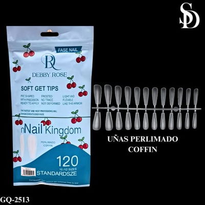 Tips coffin prelimados x120 Debby Rose 