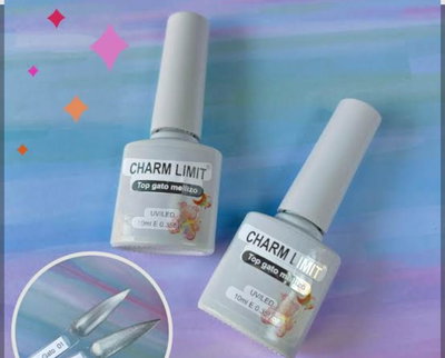 Top coat ojo de gato plateados