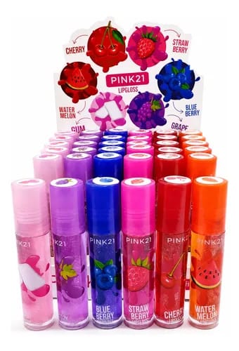 Gloss frutal roll on Pink 21