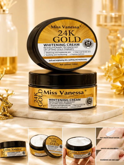 Crema blanqueadora 24 gold Miss Vanessa