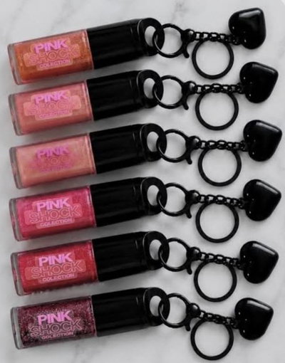 Gloss pink shock pink 21 con llavero