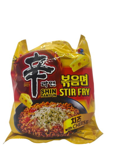 Shin Ramen Stir Fry con queso