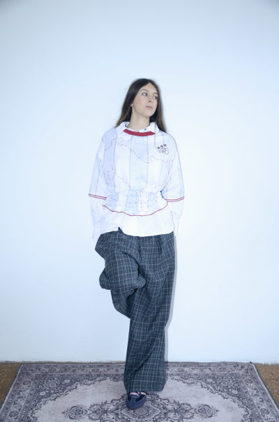 pantalon circo azul