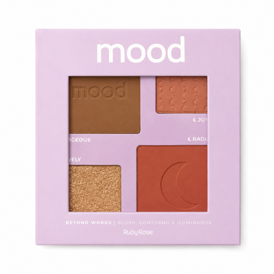 Paleta Mood Contorno, Rubor e Iluminador Ruby Rose