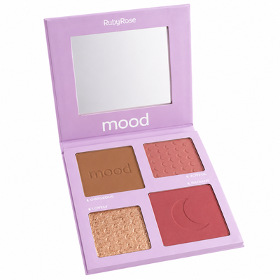 Paleta Mood Contorno, Rubor e Iluminador Ruby Rose
