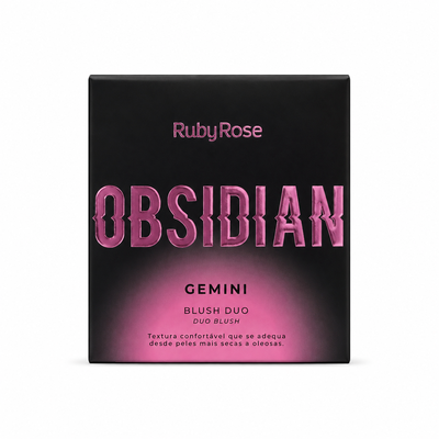Rubor Obsidian Gemini Blush Duo Ruby Rose