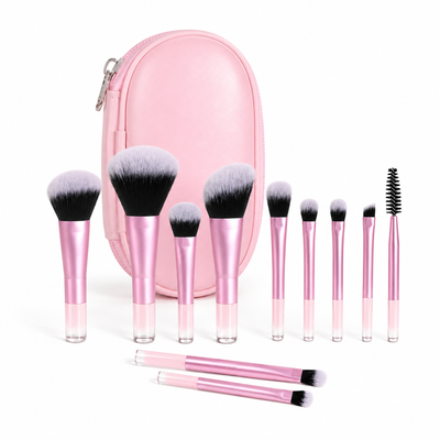 Mini travel set de brochas con estuche