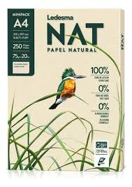 resma de 500 hojas marca nat a4
