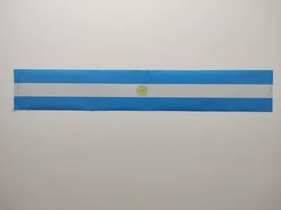 Bandera Argentina autoadhesiva 126cm x 20cm