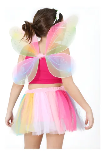 tutu con alas para niñas de 3 a 5 años aprox