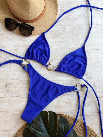 Bikini TRIANGULO AMORFO AZUL FRANCIA