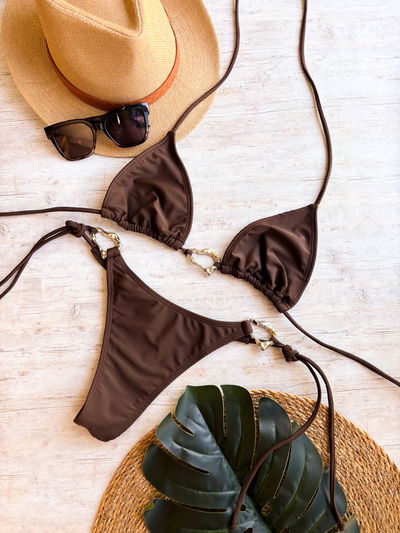 Bikini TRIANGULO AMORFO CHOCOLATE