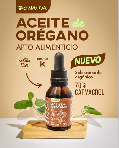 aceite de oregano 70% carvacrol 100 ml