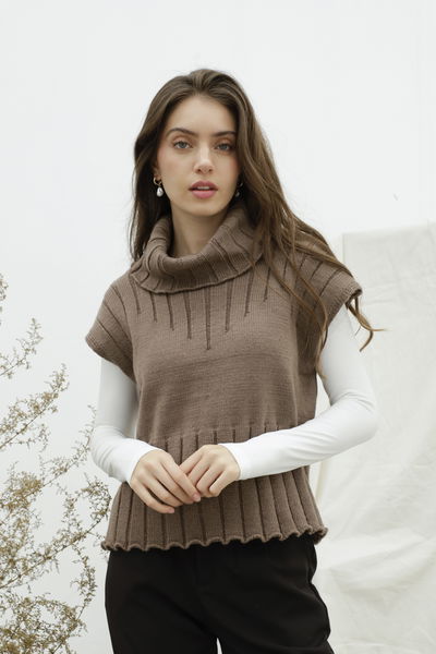 Art.420 | Chaleco con Cuello Alto Holgado