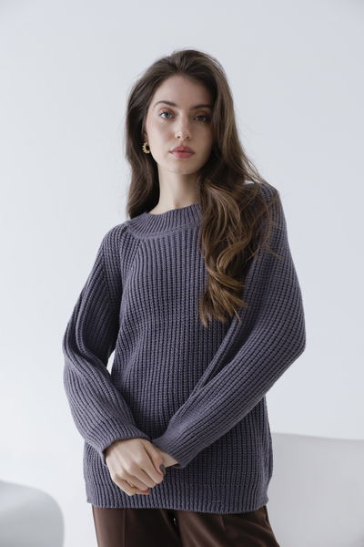 Art.424- Sweater Básico de Punto Inglés de Lana 