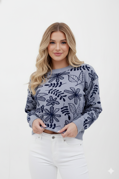 Art.600- Sweater Grueso Diseño Naturaleza