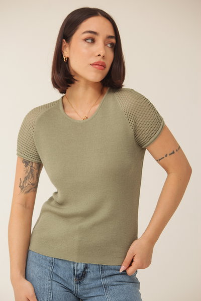 Art.069- Remera Manga Calada Básica