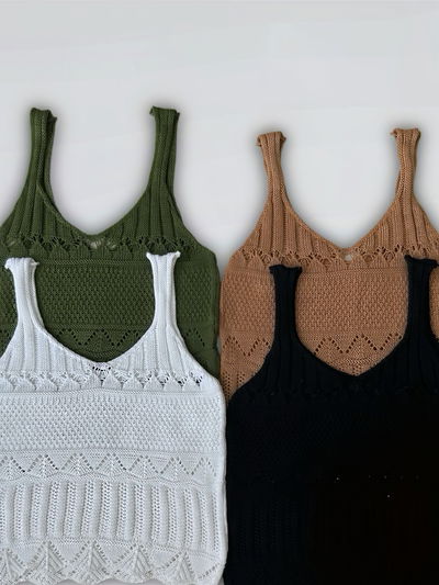 Art. 411- Musculosa Geométrica Playera Calada