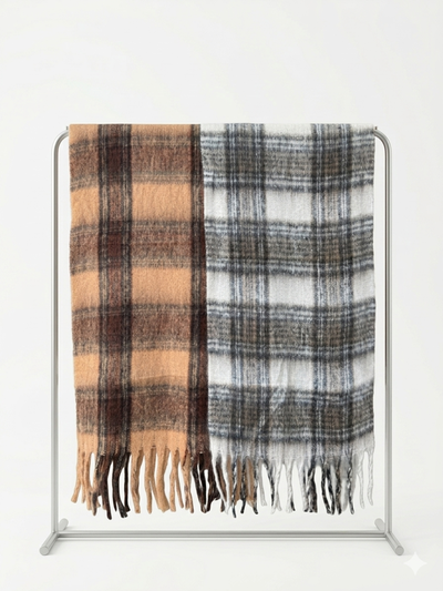 Art.1009 - Bufandón cuadrillé peludo