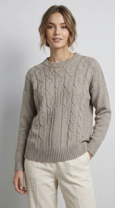 Art.447 | sweater trenzado hilo frizado 