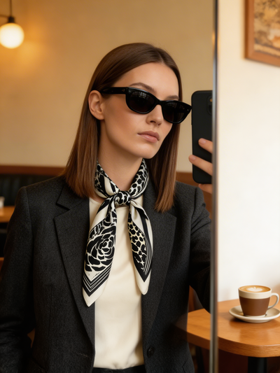 Art. 1005 - Pañuelo floreado negro