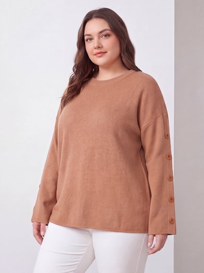 Art.655 | Sweater Oversize con botones en las mangas