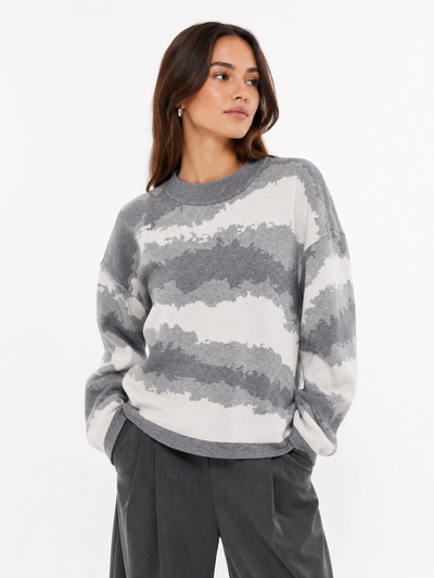  Art.672 | sweater con estampado  abstracto 