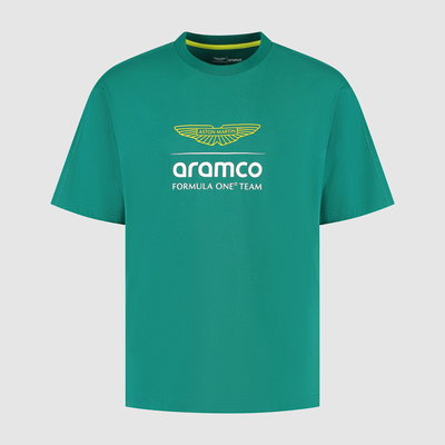  Equipo Aston Martin F1 Camiseta con logotipo grande (TALLE L)