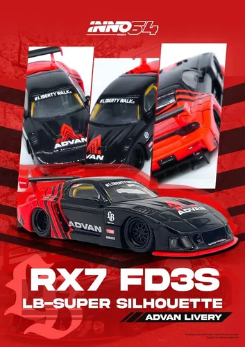 LBWK MAZDA RX7 (FD3S) LB-SUPER SILHOUETTE "ADVAN" IN64-LBWK-RX7- 05