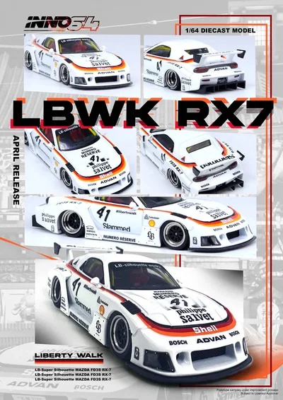  LBWK MAZDA RX7 (FD3S) LB-SUPER SILHOUETTE (Blanco)