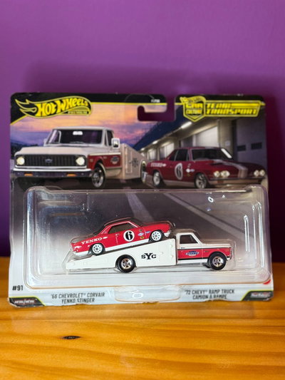 '66 Chevrolet corvair- '72 Chevy ramp truck