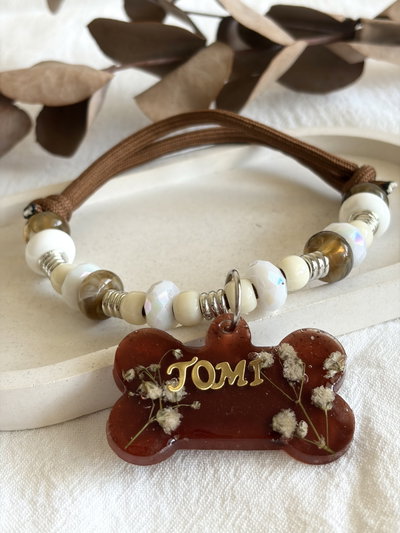 Collar Nuts - Chapita personalizada 🐾