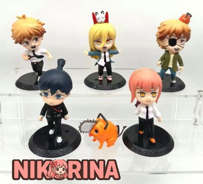 Chainsaw Man Set x5 10Cm + Pochita