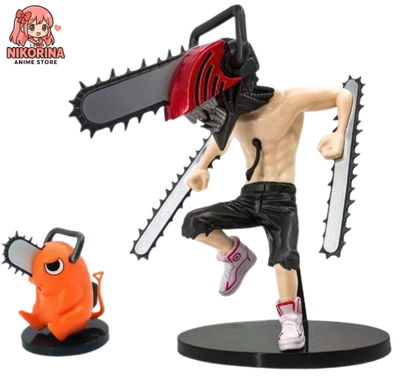 Chainsaw Man x2 Denji 23 Cm + Pochita 8Cm
