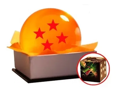 Dragon Ball Esfera Del Dragón 4 Estrellas Tamaño Real 7,6cm