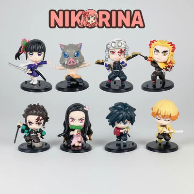 Set Demon Slayer x8 8Cm