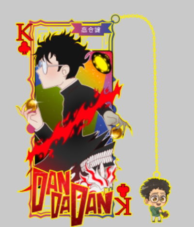 Marcapáginas Señalador de Metal Dan da Dan 2