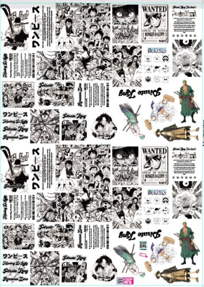Stickers One Piece x50 Resistentes al Agua 4