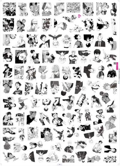 Stickers Haykiuu!! x50 Resistentes al Agua 3