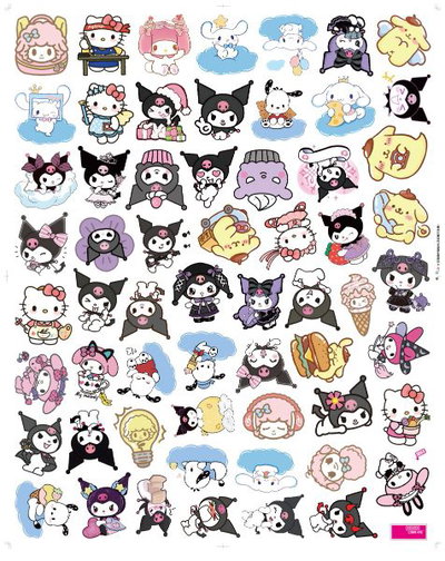 Stickers Hello Kitty x50 Resistentes al Agua 1