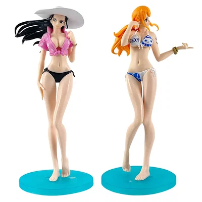 Set de Figuras One Piece Nami y Nico Robin 23Cm C/u