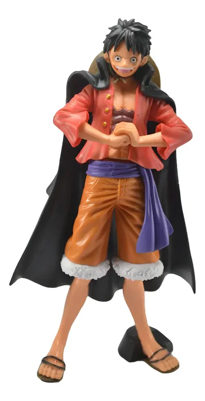 Figura One Piece Luffy Con Capa Negra 28 Cm